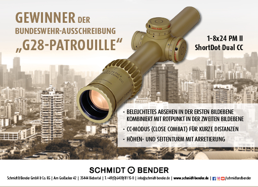 Winner of the German Armed Forces tender 1-8x24 PM II ShortDot Dual CC with its advantages